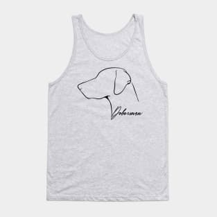 Proud Doberman Pinscher profile dog lover Tank Top